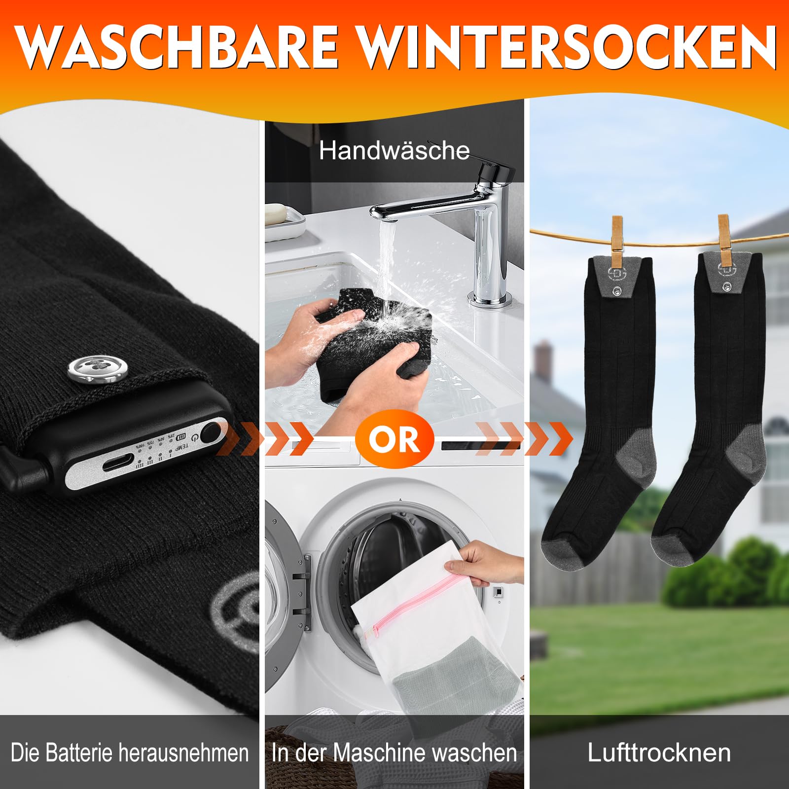Youtelit Thermosocken 5 Paar - Extra Dick & Warm Für Winter