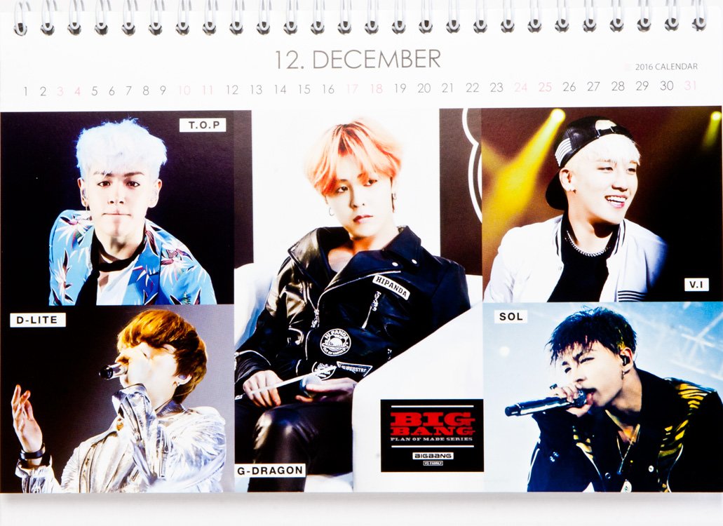 BIGBANG カレンダー BIGBANG ビッグバン グッズ 卓上 カレンダー (写真集 カレンダー