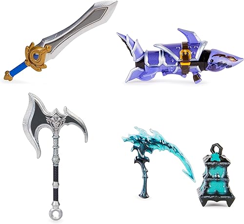 Miniatura 2 de League of Legends, True Metal Weaponry - Paquete de 4 unidades, Thresh, Darius, Jinx, coleccionables exclusivos de Garen fundidos a presión con