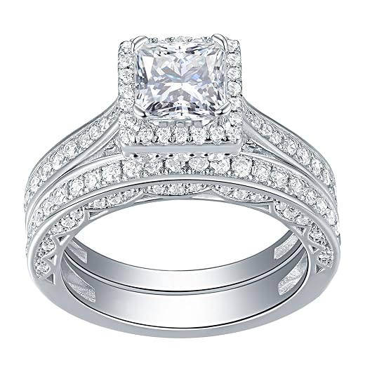 Newshe Jewellery Engagement Ring Set