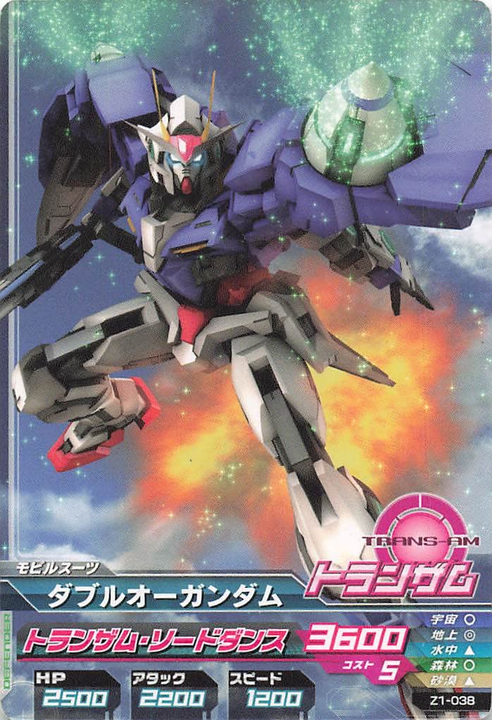 Amazon.co.jp: ガンダムトライエイジ ダブルオーガンダム Z1-038 C