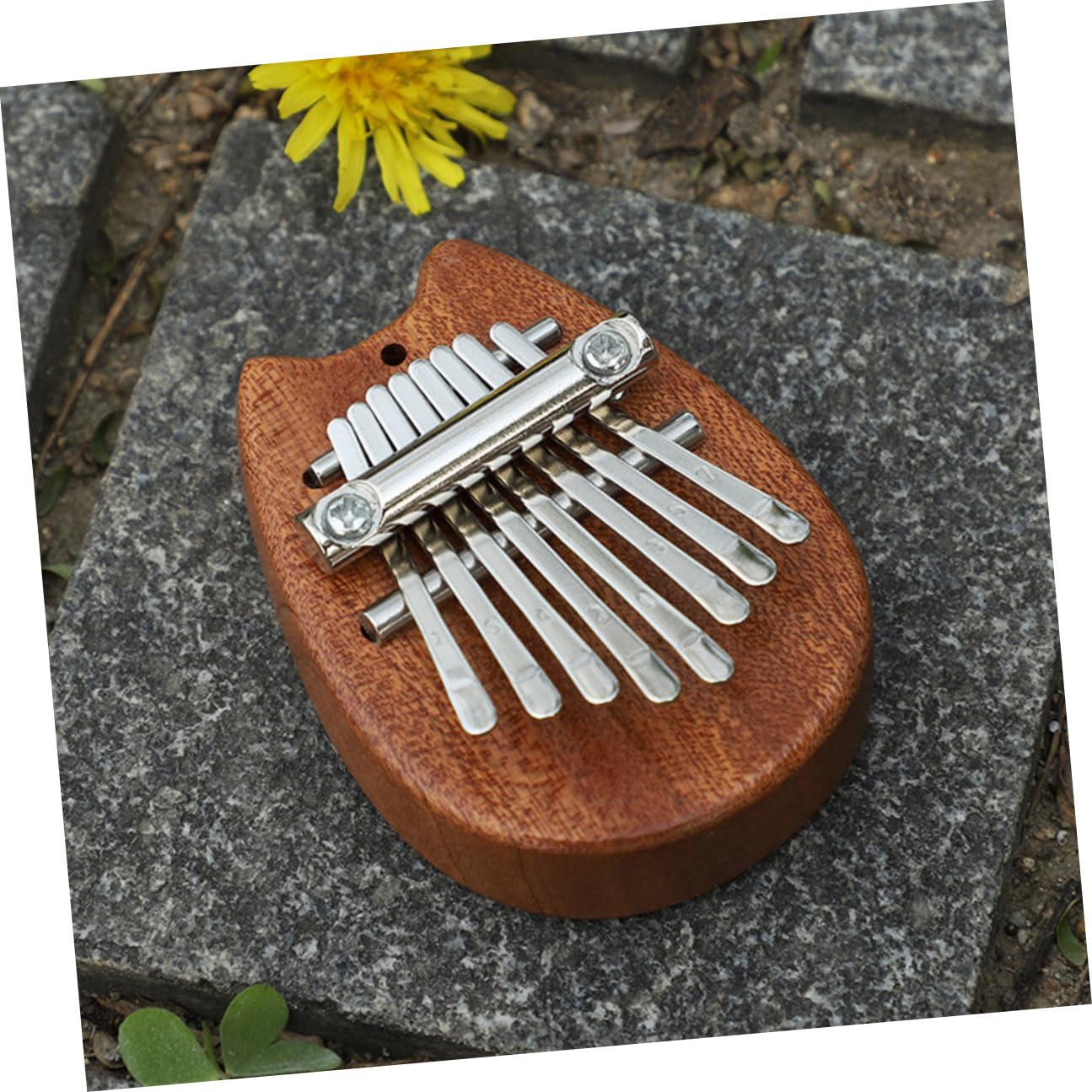 Hemobllo Kalimba in Legno Mini 8 Tasti Facile da Suonare Leggero Portatile Strumento Musicale per Principianti e Regali a Genitori