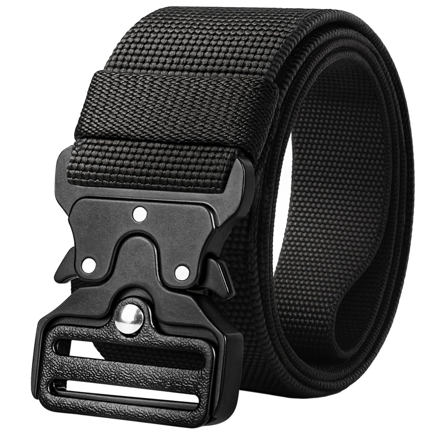TECEUM Tactical Belt – Heavy-Duty &amp; Quick Release – Military, Work, Rigger, Duty &amp; Utility Belt for Men