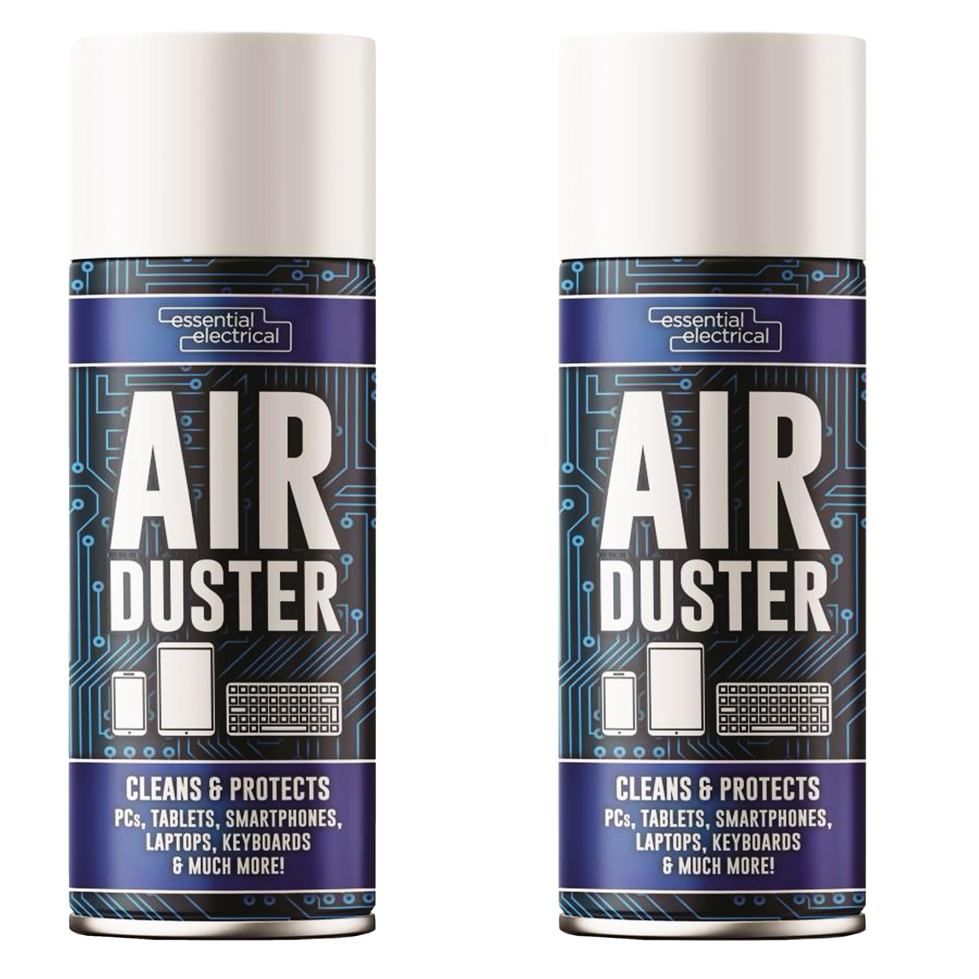 400ml Compressed Air Duster Cleaner Spray Can for Electronics, PC, Keyboard, Mouse & Car Cleaning (2)
