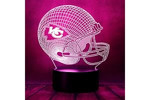 Chiefs Football Helmet 3D Night Light