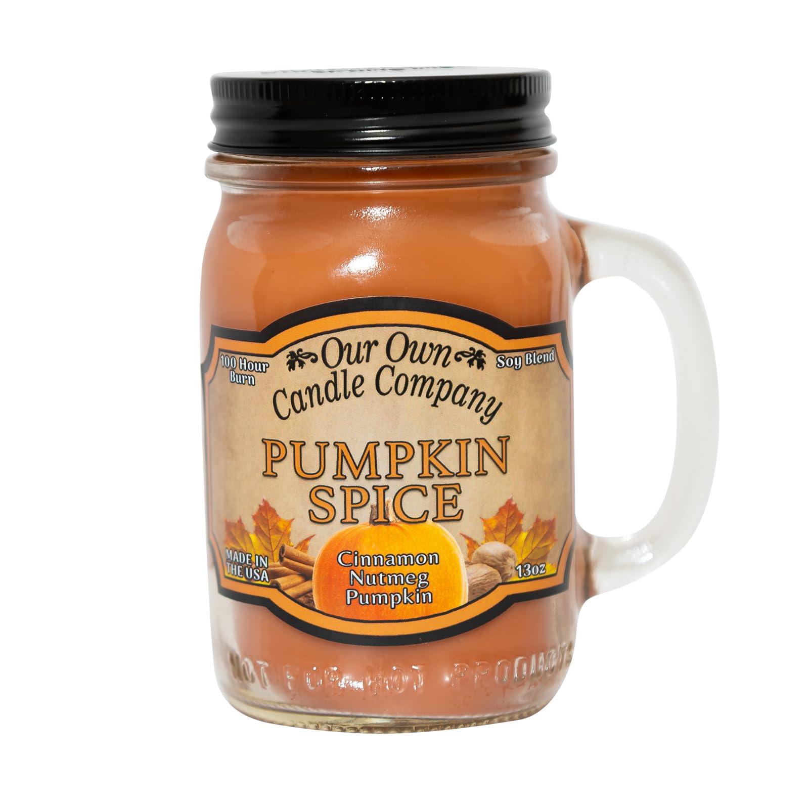 Our Own Candle Company Pumpkin Spice 13oz Mason Jar