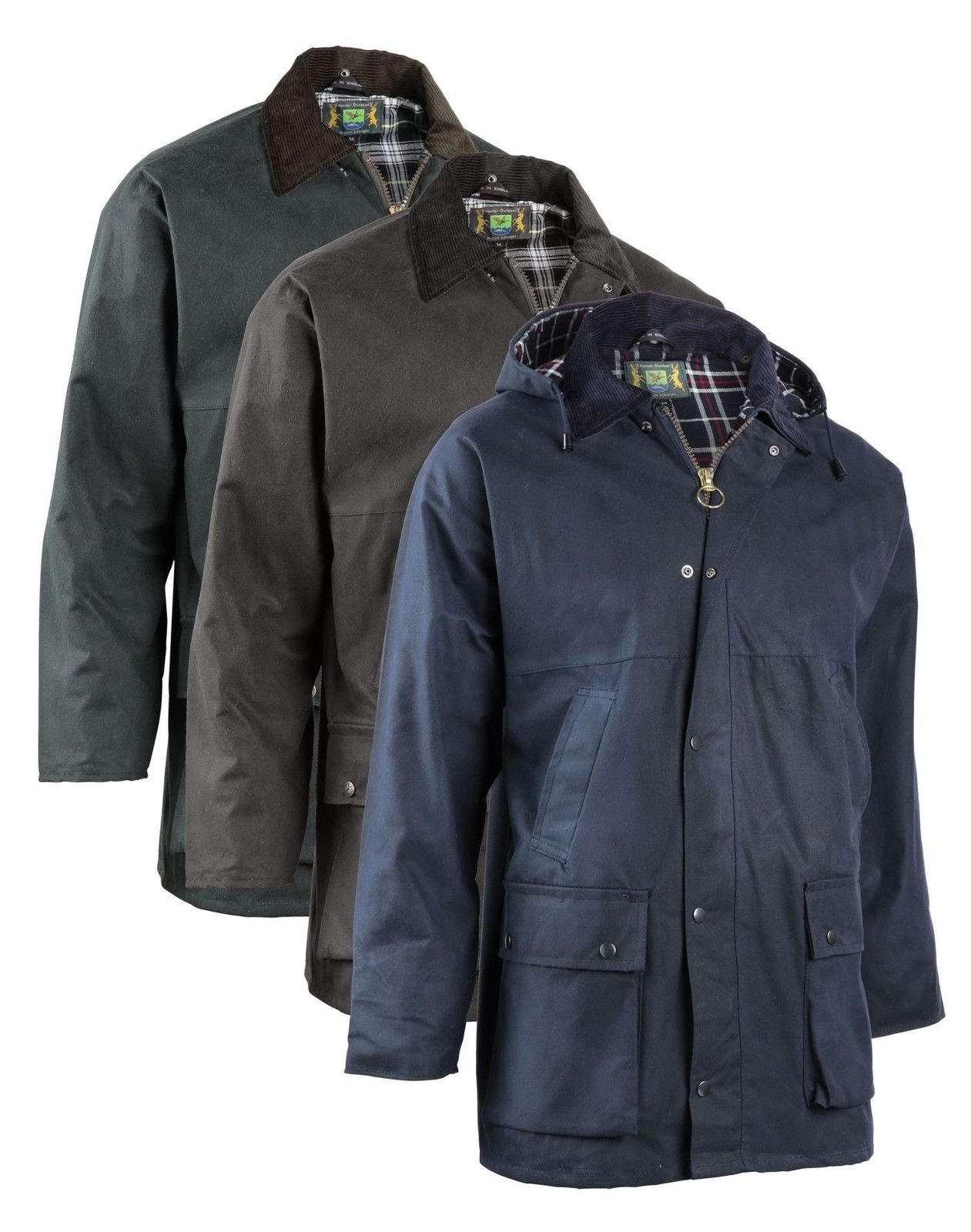 Bolton Wachsjacke für Damen und Herren, ideal zum Reiten, Schießen, Jagen, Angeln, Wachsjacke Gr.