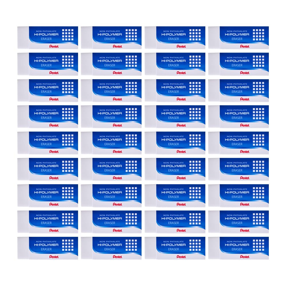 Pentel pudełko do gumki, białe (36 szt.)