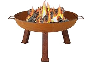 Sunnydaze Rustic Cast Iron Fire Pit Bowl: Perfect Ambiance for Your Outdoor Gatherings