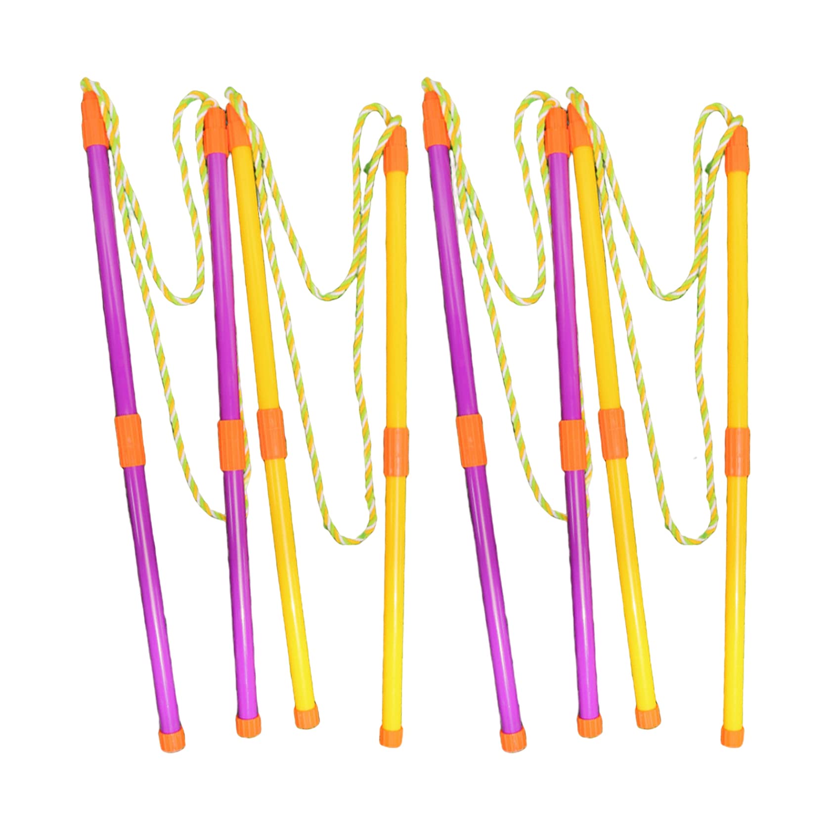 4 Uds varitas de Burbujas Gigantes con cordón de Doble Varilla varitas de Burbujas Grandes Palo Desmontable, Juguetes de Anillos de Buceo