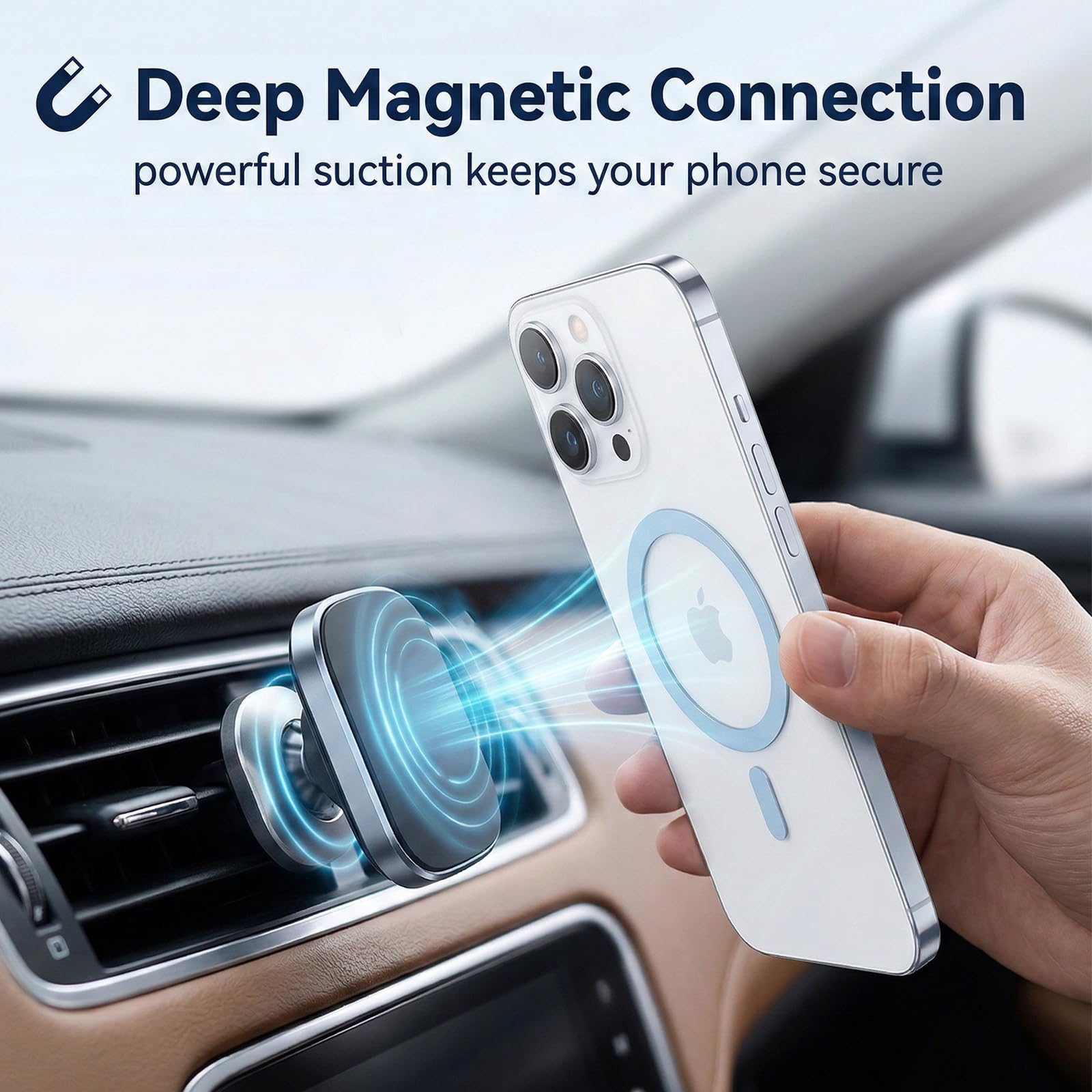 6 Pezzi Anelli Magnetici Universali Compatibili per Magsafe | Autocollanti per Custodia Smartphone | Adattatori per Ricarica Wireless iPhone Android