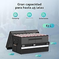 Vista 9 de Bolsa enfriadora – Suave enfriador de viaje con capacidad para 45 latas, se mantiene frío durante 8 horas y caliente durante 6 horas – Organizador