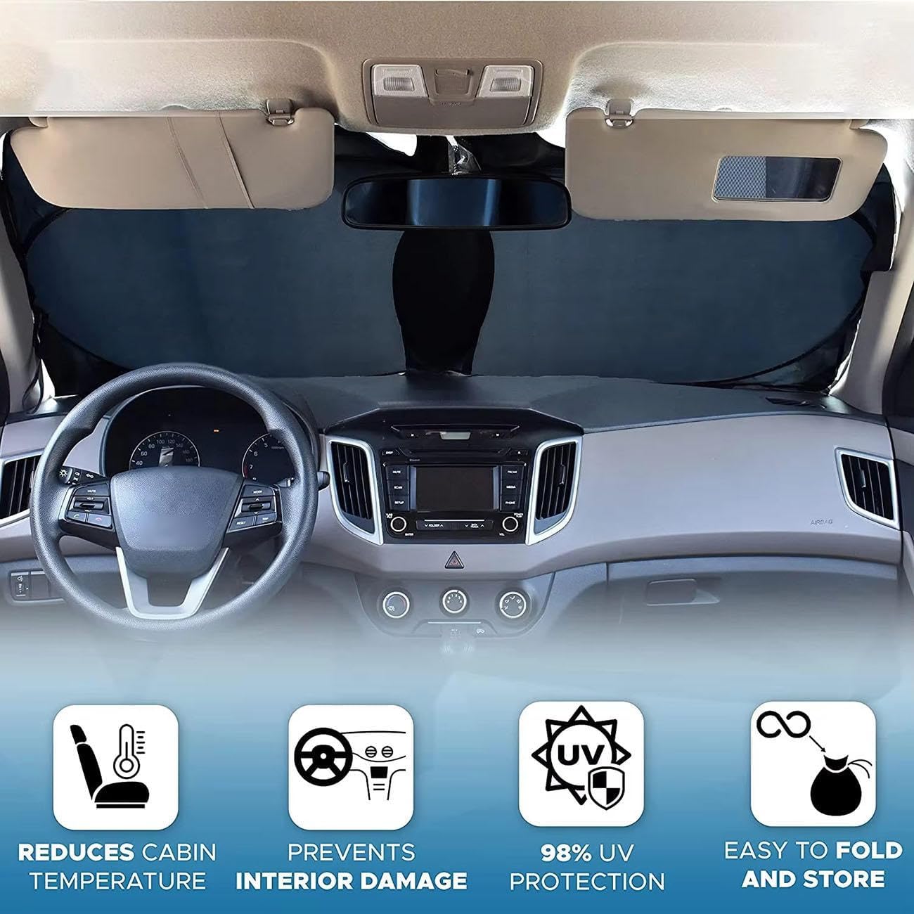 マツダ CX-8 CX8 2019-2023 2024に対応。フロントガラスサンシェード、車用サンシェード、折りたたみ式反射サンバイ