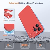 Vista 764 de Miracase Funda diseñada para iPhone 13 Pro Max con protector de pantalla, [forro de microfibra suave antiarañazos], funda protectora de silicona