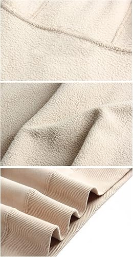 Miniatura 10 de Sudadera con capucha de forro polar para mujer color liso básica holgada de manga larga hombros caídos Azul