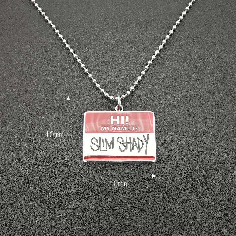 dog tag necklace for men Hip hop necklace versatile accessory titanium steel baked paint ruffian Amu pendant necklace ChainMusic Rap Punk Rock Club Disco length 23.62 inches2
