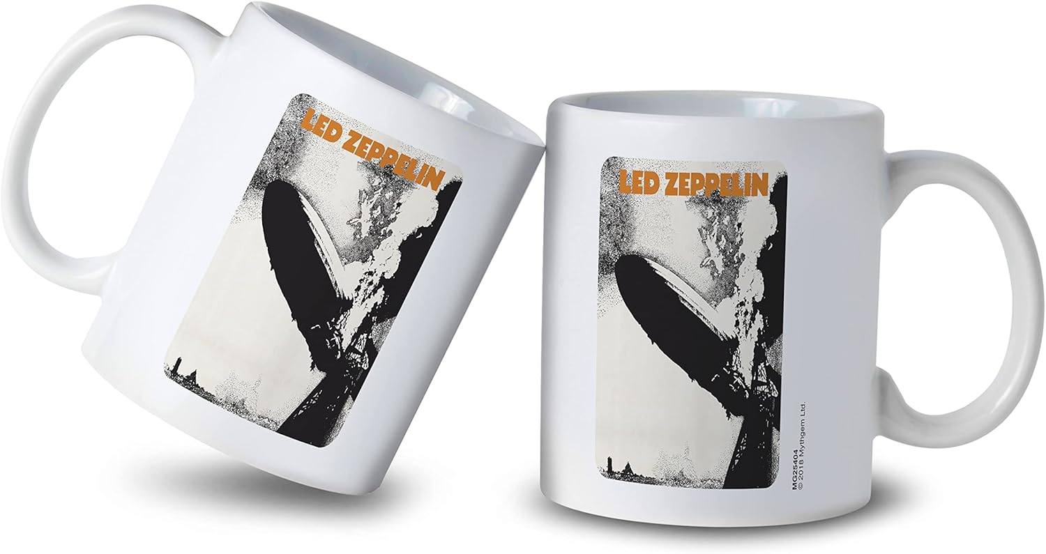 Pyramid America Led Zeppelin - Stairway to Heaven Coffee Mug - 11 oz Ceramic Coffee Mug for Coffee, & Milk Tea - Perfect Addition to Your Kitchen, Home Essentials or Gaming Desk