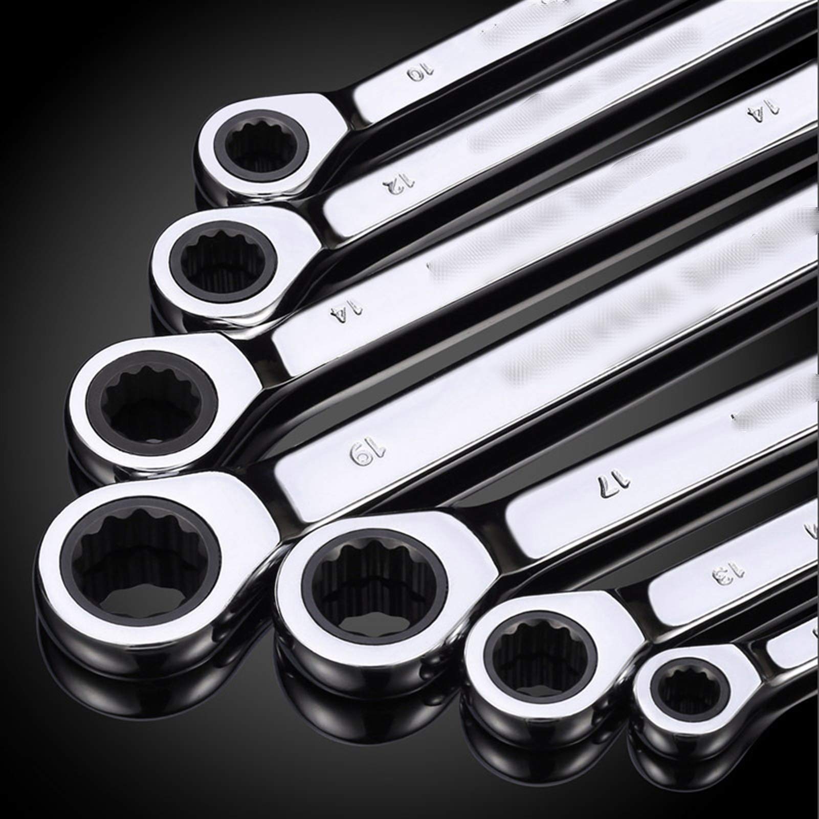 For Home and Car Repair Key Ratchet Wrench Set 72 Tooth Sprocket