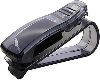Sunglasses Holder - Car accessory designed to securely hold your sunglasses while providing convenient storage for licenses and cards with an integrated slot. (1pcs)