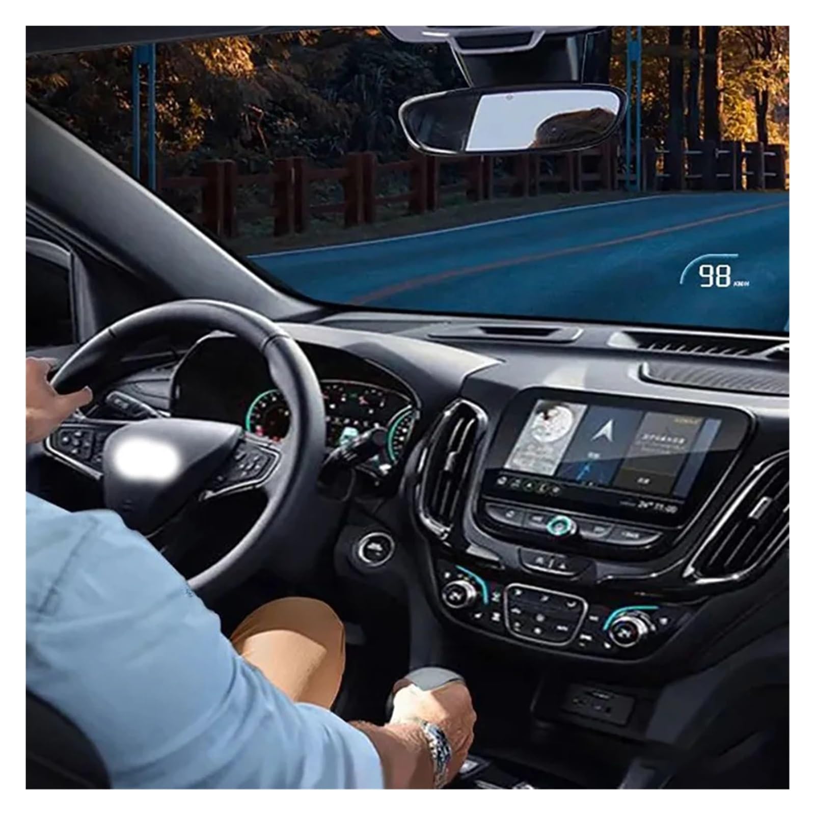 Coche HUD Head Up Display Velocímetro Proyector Alarma Accesorios Electrónicos(MPH)