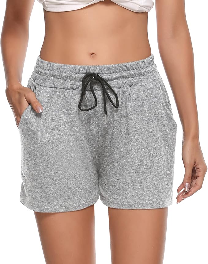 Sykooria Pantaloncini \u200bDonna Cotone Pantaloni Corti con Coulisse a Righe  per Casa Sportivi, Correre Fitness, Calzoncini Pigiama Casual : Amazon.it:  Abbigliamento