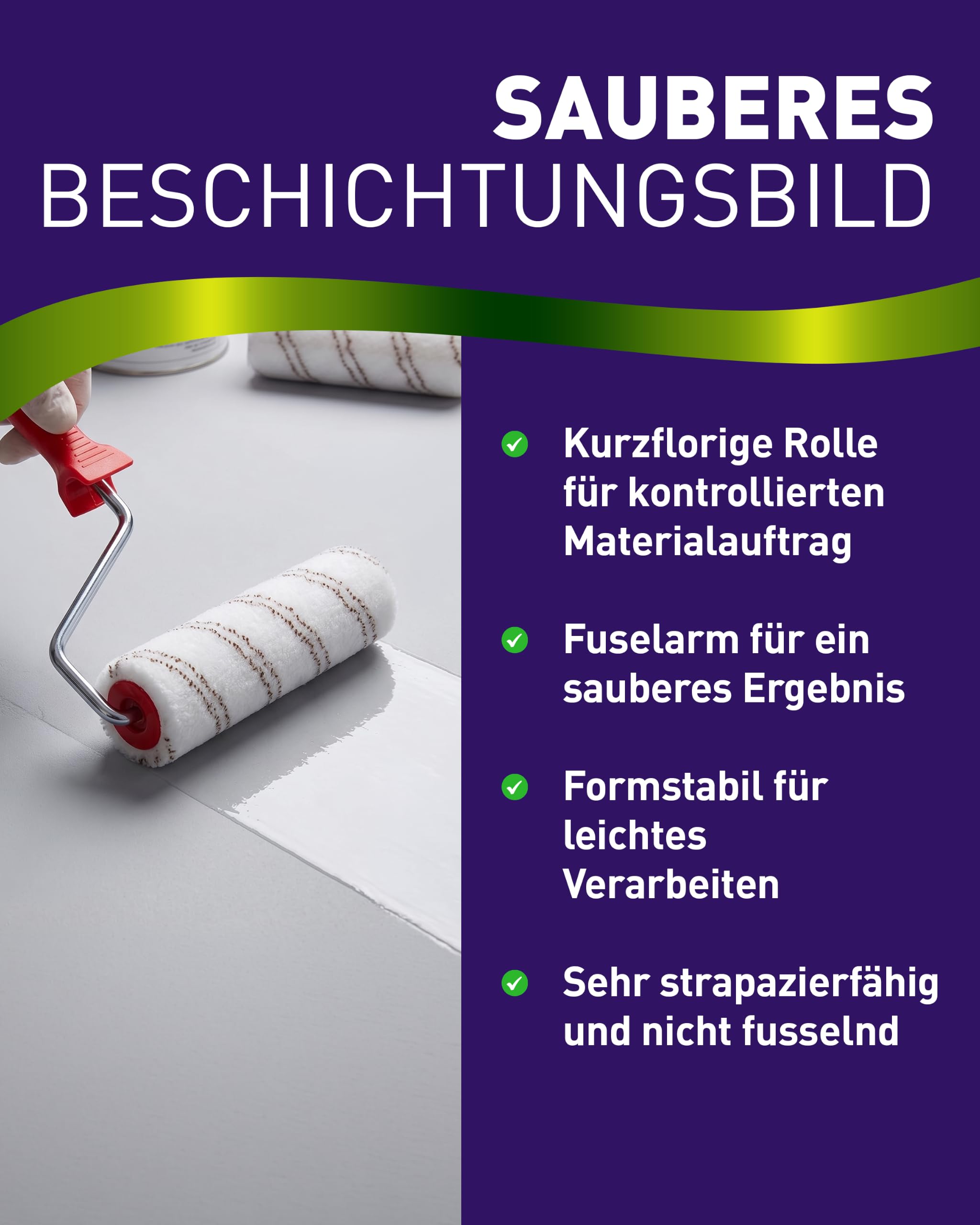 Beschichtungswalze Walze Rolle (24cm) - Epoxidharz 2k Bodenbeschichtung