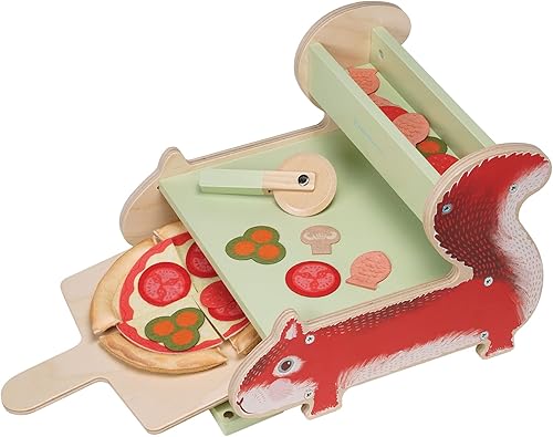 Miniatura 4 de Manhattan Toy Nutty Squirrel Pizzeria - Juego de juguetes de cocina para niños pequeños y niños
