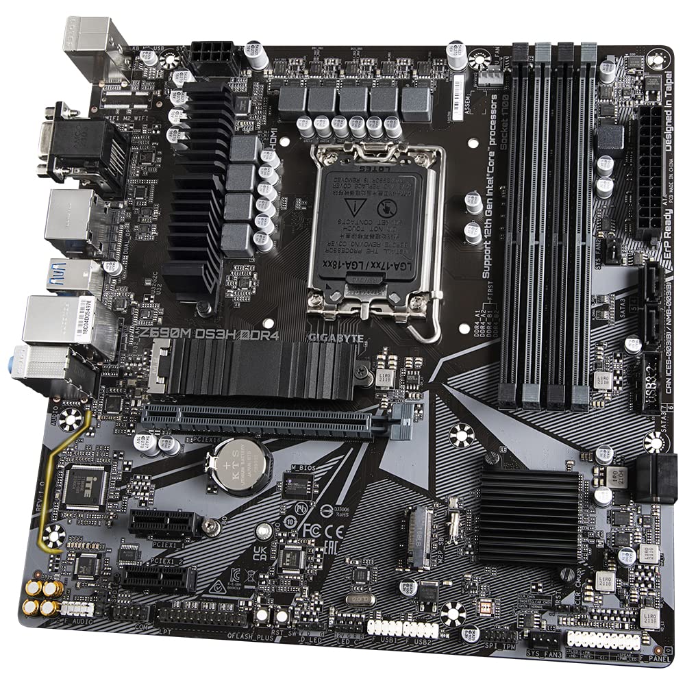 GIGABYTE Z690M DS3H DDR4 Noir