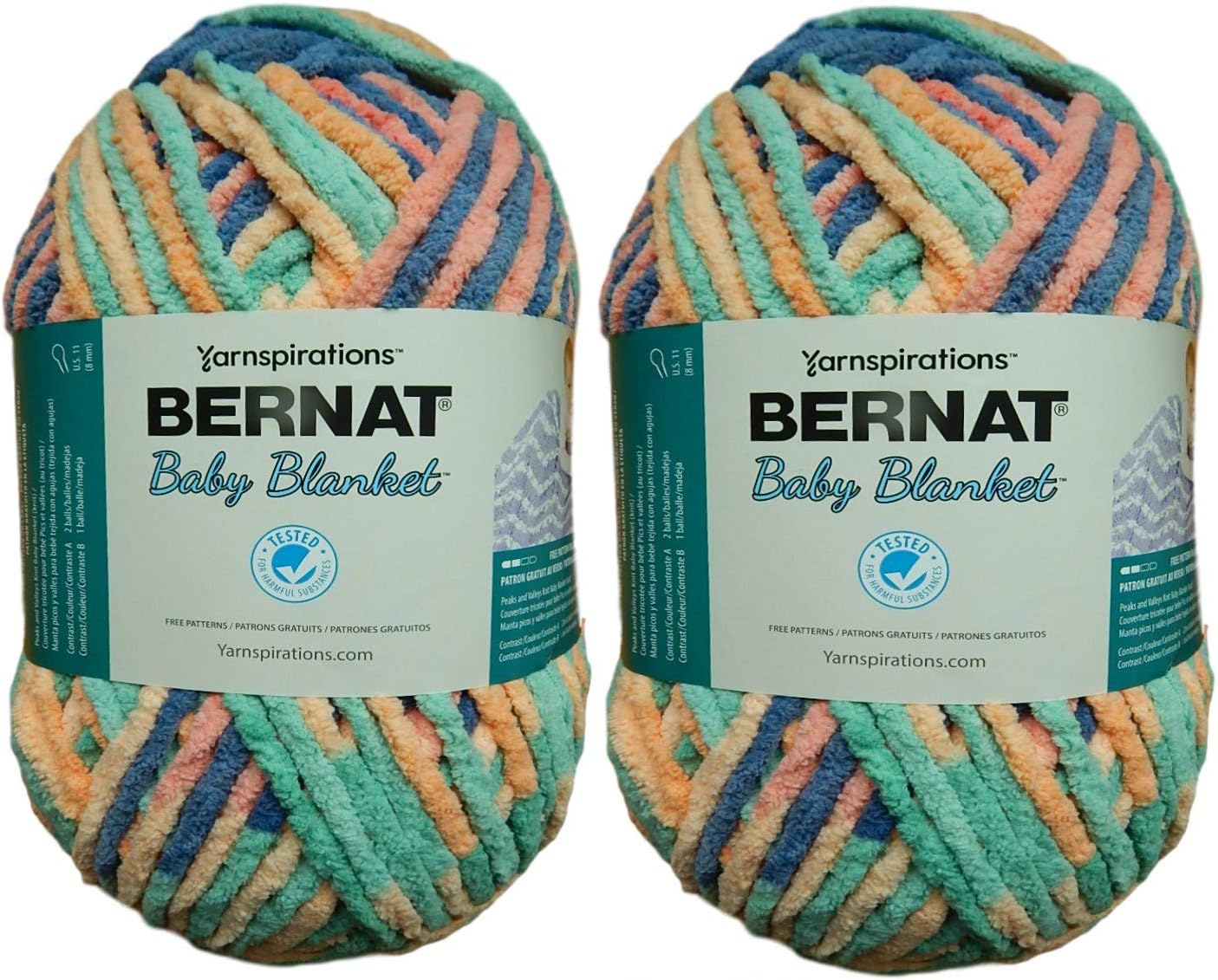 Amazon Com Bernat Bulk Buy Baby Blanket Big Ball Yarn 2 Pack Mini Succulents