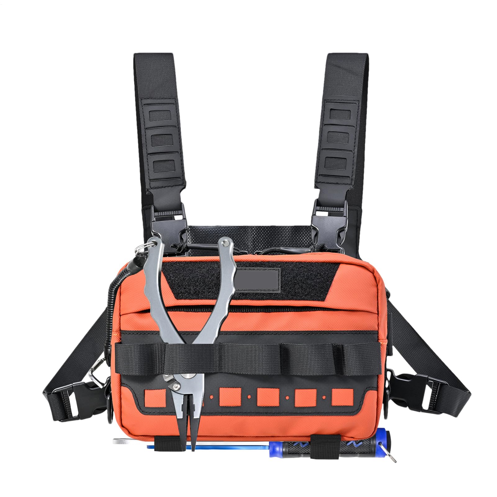 Running Chest Pack, Outdoor Chest Bag Vest, 8.66x5.51x3.54 Inches Lightweight Jogging Carrier Pouch to Women, Ideal for Camping, Hiking, Cycling, Hunting, Workouts and Activities