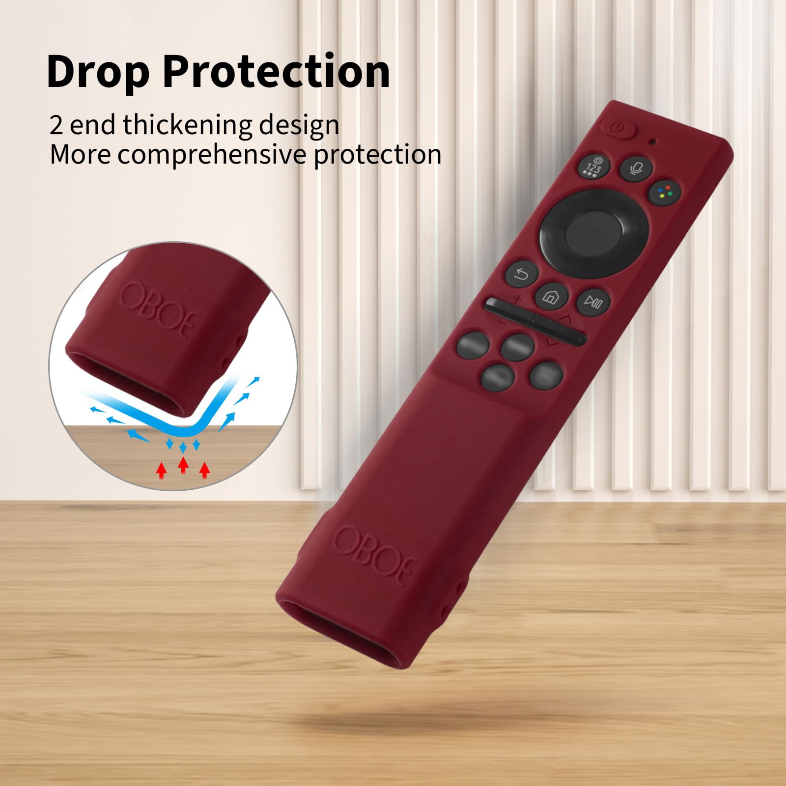 Samsung TV Remote Cover - Silicone Skin with Lanyard -3