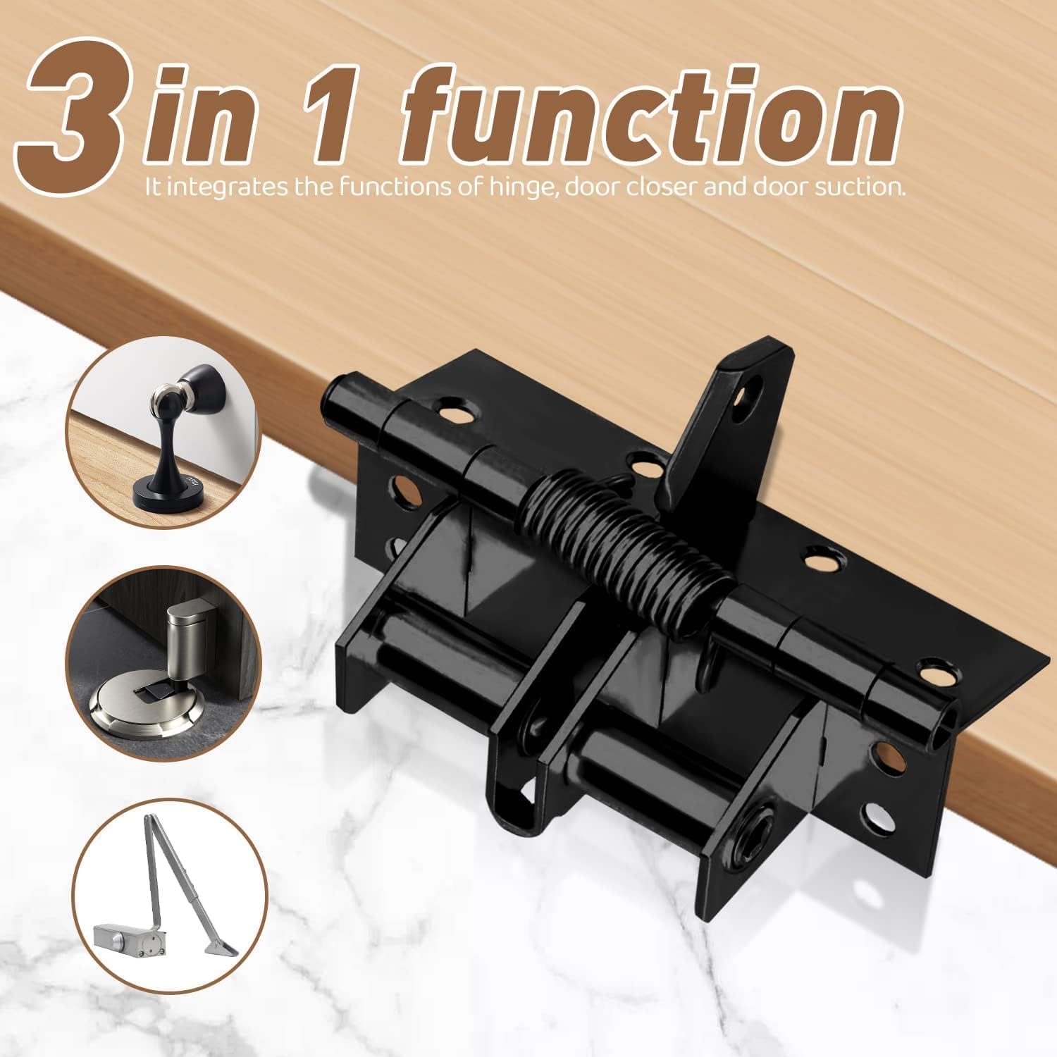 Self-Closing Garage Door Hinge - Automatic Spring Hinge -3