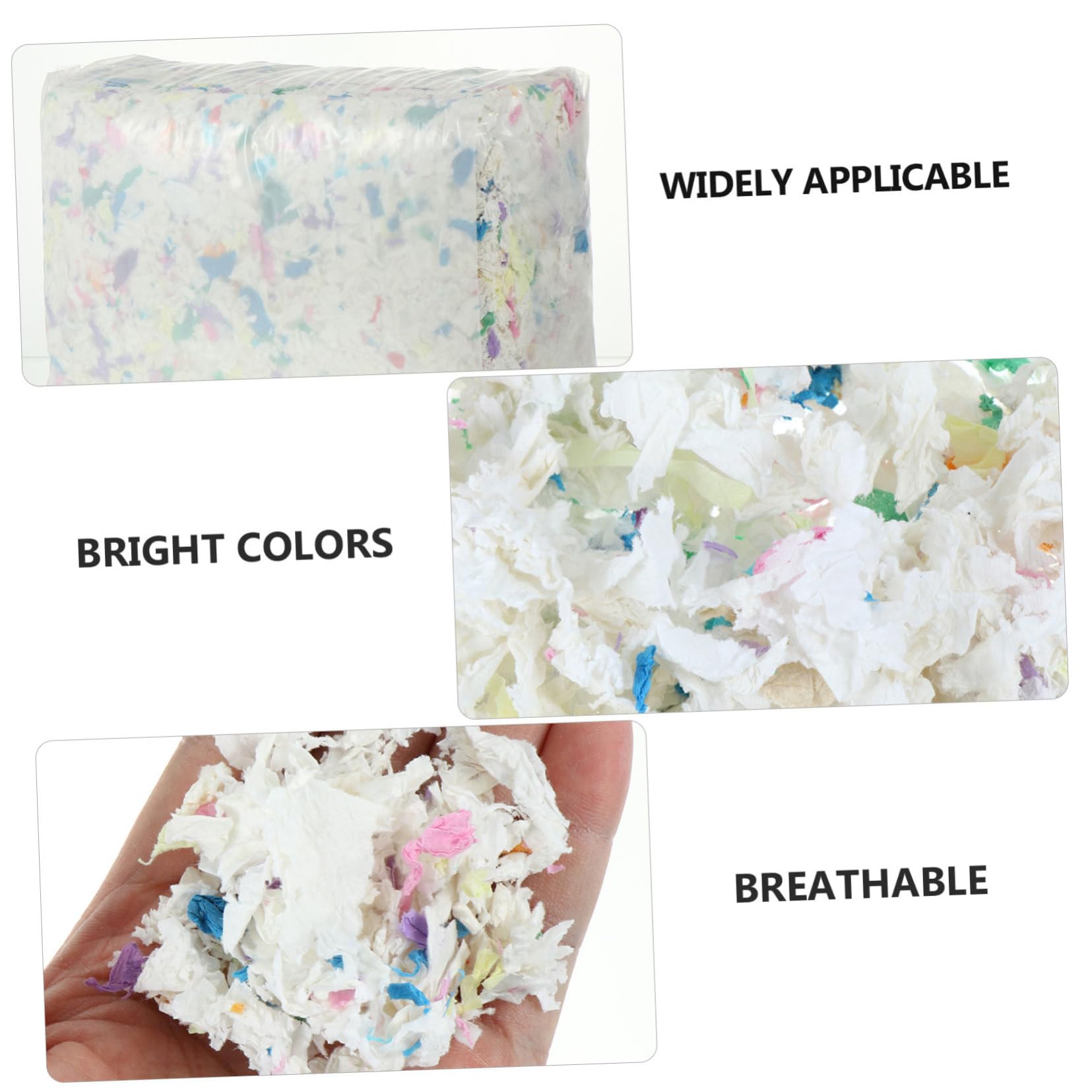 ibasenice Hamsterkäfig 1 Beutel Super Saugfähig Papier Einstreu 450g