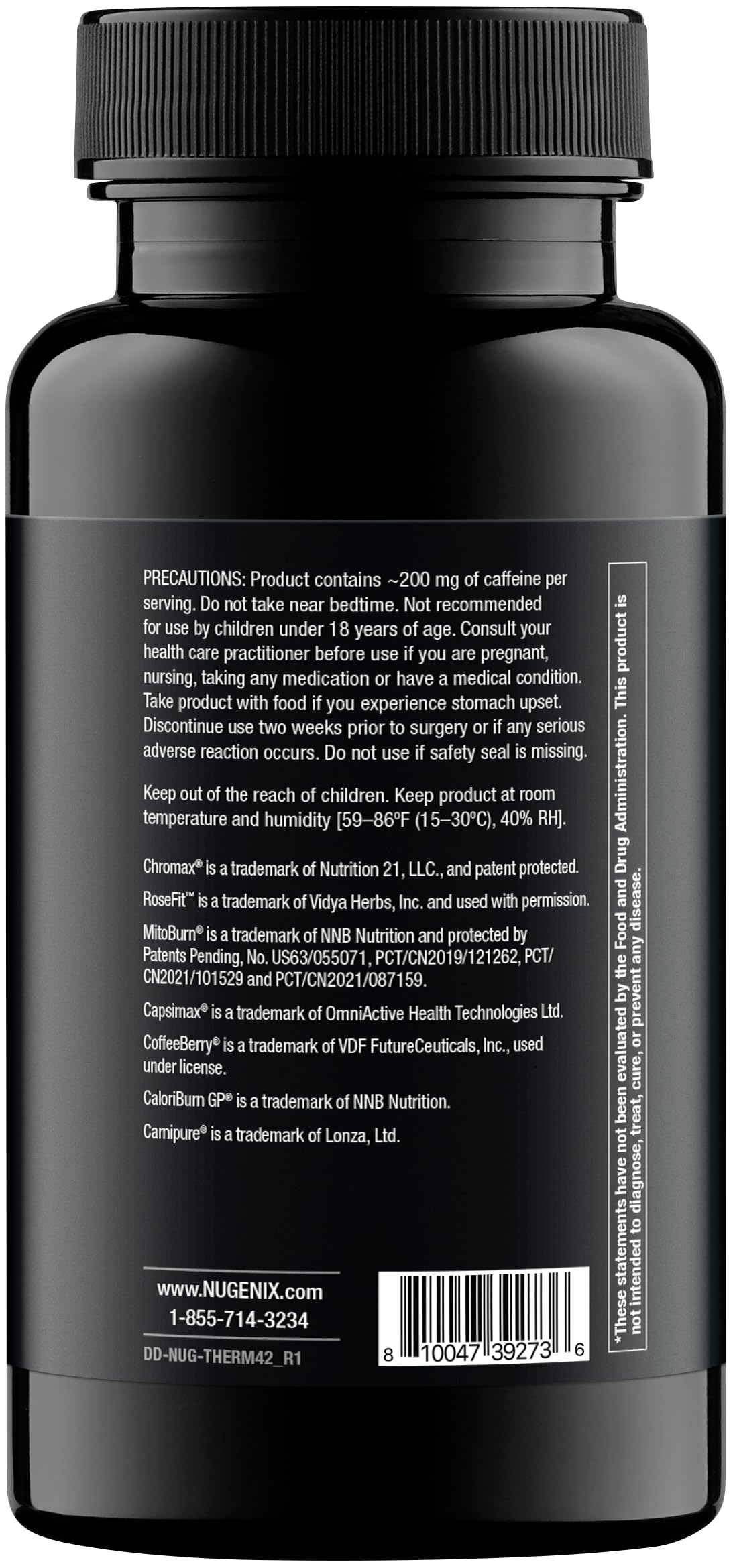 Nugenix Thermo-X: Thermogenic Fat Burner for Men, Metabolism Booster, 42ct — Amazon image 6