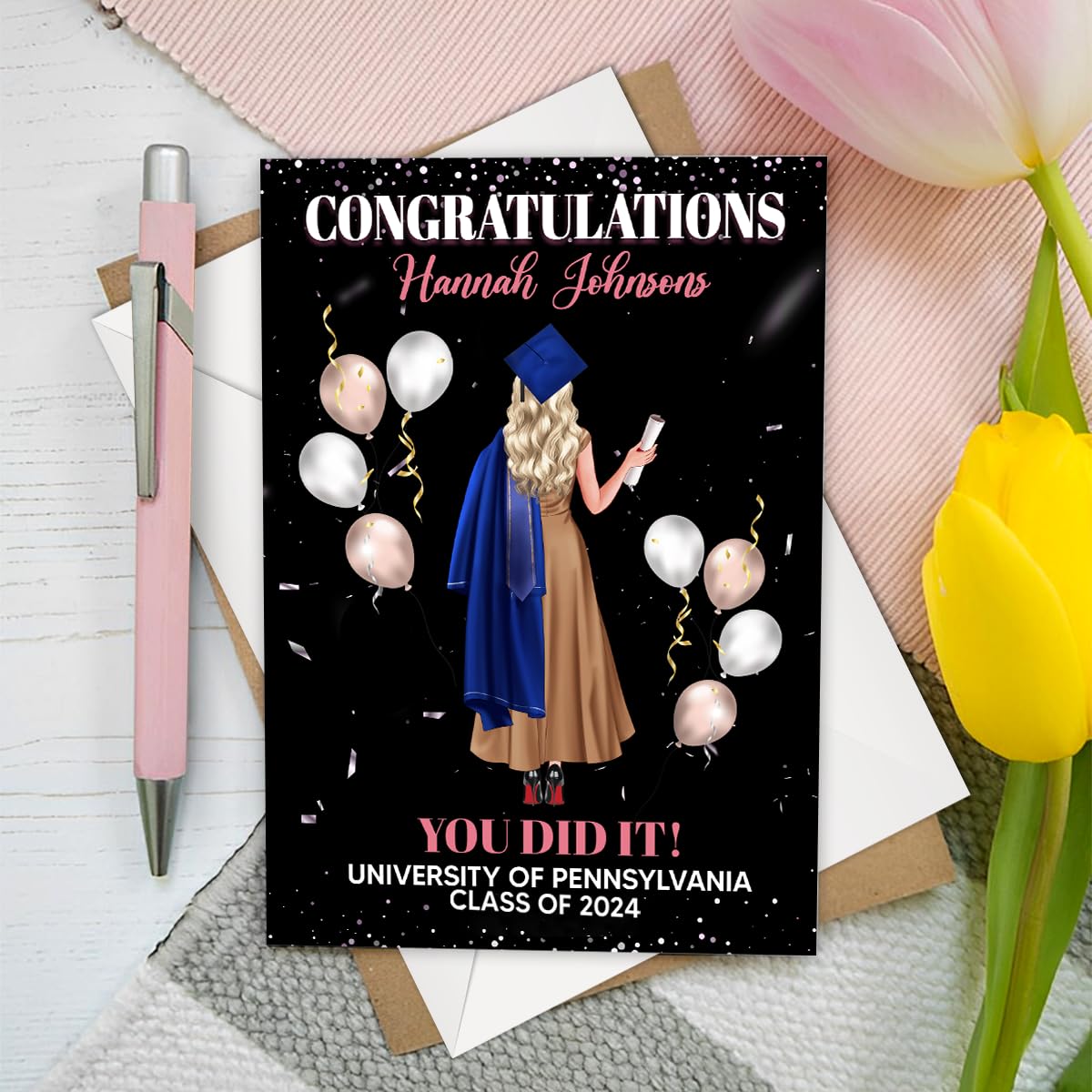 Friend Graduation Cards Class Of 2024 Personalised Graduation Card
