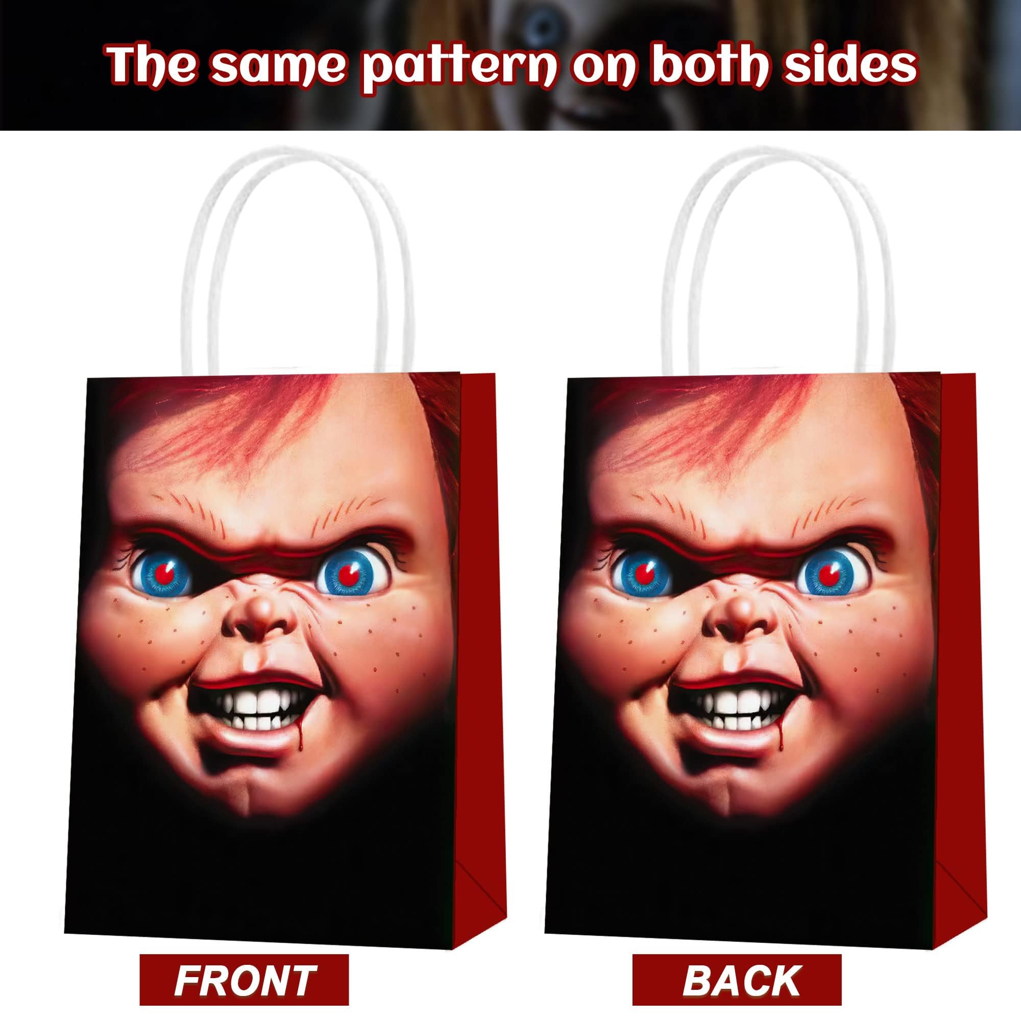 Amazon.com: 16 Pcs Chucky Party Paper Gift Bags, 2 Styles Party