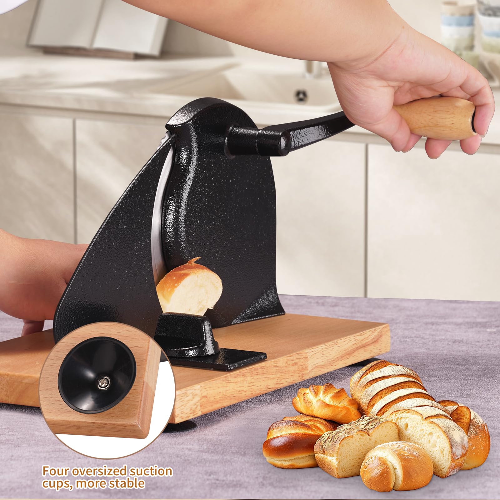 Manual Bread Slicer - Perfect Slices Every Time -5 Manual Bread Slicer - Perfect Slices Every Time -5