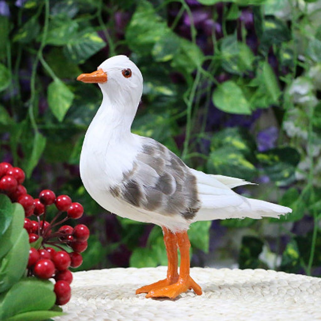 Fenteer 2PC Simulation Seagull Model Handcraft Decoration Craft Ornament