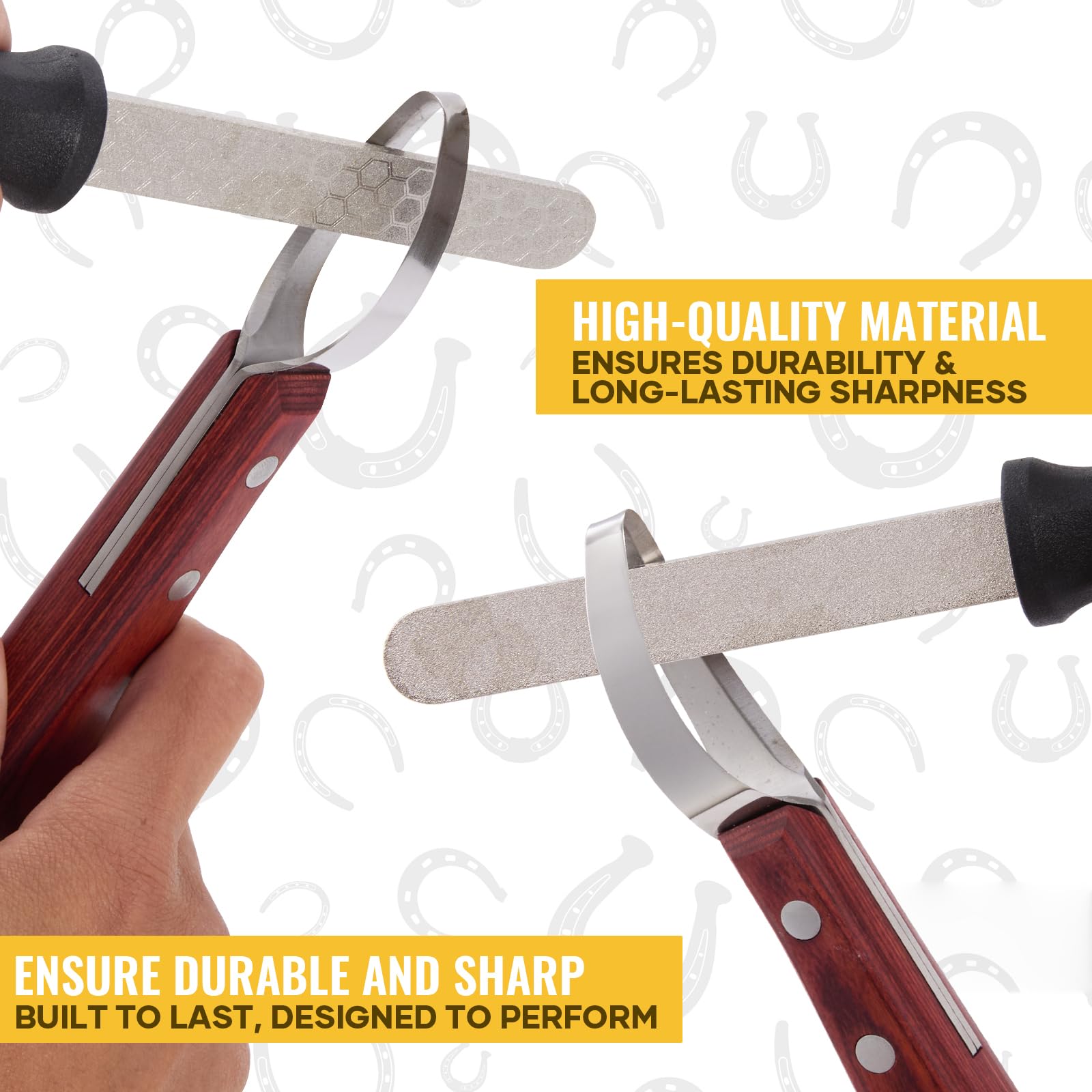 Farrier Hoof Knife Kit - 2 PCS Professional -3
