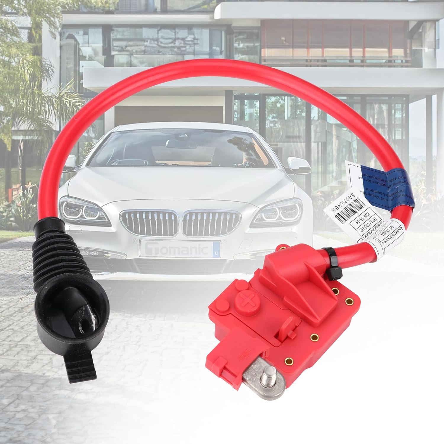 61129217036 Battery Positive Terminal Cable (Plus Pole) Compatible with BMW 1 Series M, 528i, 528i xDrive, 535d, 535d xDrive, 535i, 535i GT, 535i GT xDrive, 535i xDrive, 550i, 640i... OEM Replacement