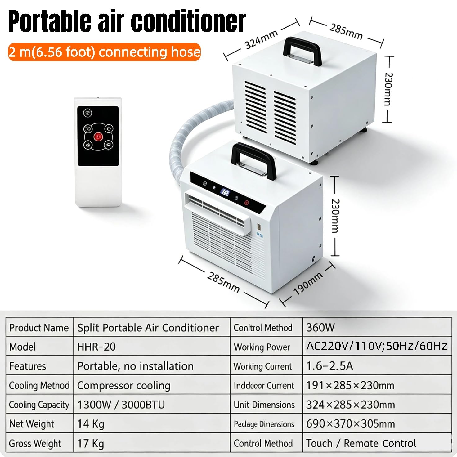 Condizionatore Mini-Split da 3000 BTU Condizionatore senza condotti