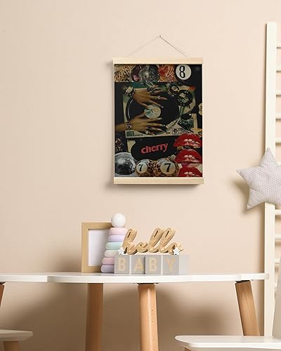 Miniatura 7 de FISWAFY Lienzo enmarcado con diseño de leopardo de moda para mujer negra, reproductor de DJ, arte de pared, disco de vinilo retro de la suerte de 8