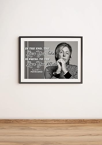 Miniatura 6 de Paul McCartney - Póster con cita para decoración artística, póster genial para pared, Beatles, Abbey, Road Crosswalk Merchandising, Memorabilia,