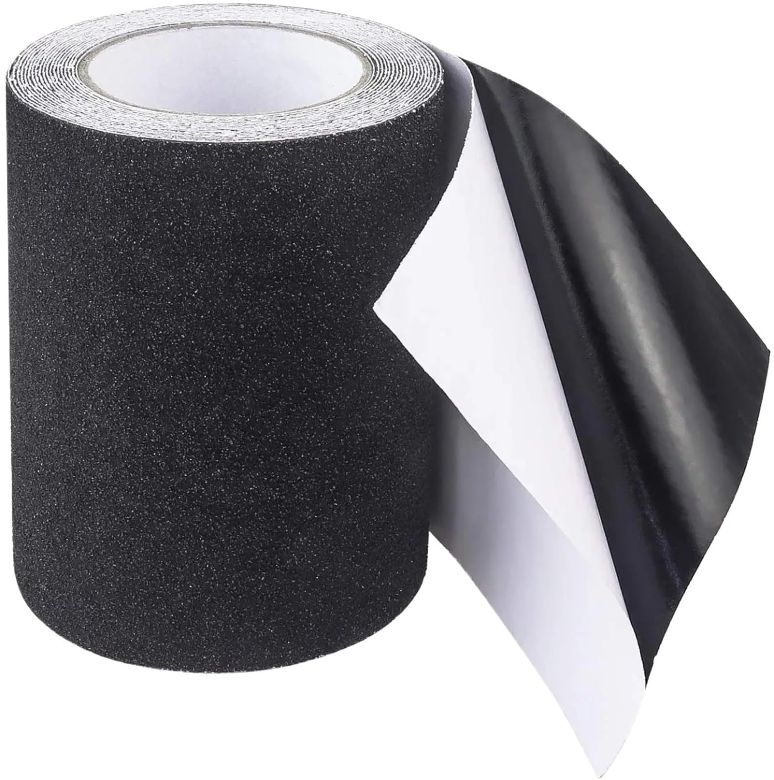 Cinta Antideslizante Cinta de tracción Antideslizante Negra de 2 Rollos, Cinta de PVC Impermeable for Exteriores, for pasarelas, escaleras, rampas y terrazas.(10cm)