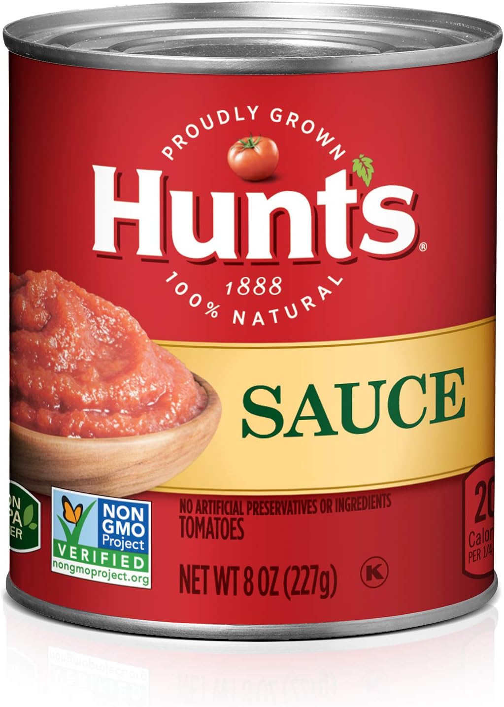 Hunt's Tomato Sauce 8 Oz. 100% Natural - 6 Pack