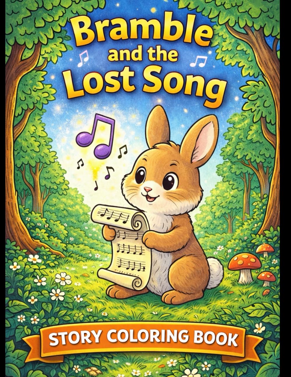 Bramble and The Lost Song: Story Colouring Book
