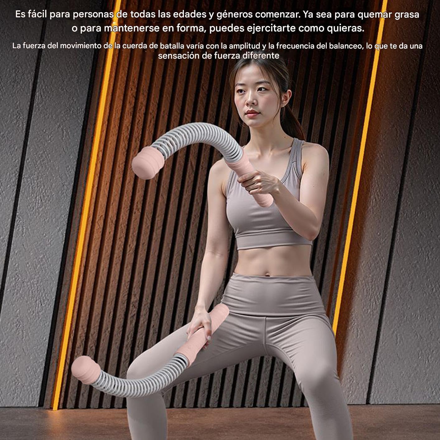 Cuerdas Entrenamiento Para Gimnasio En Casa compactas de fitness 2 piezas