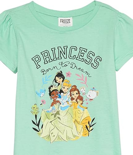 Miniatura 2 de Disney Girls Disney's Princess Born to Dream Group Short Sleeve T-Shirt