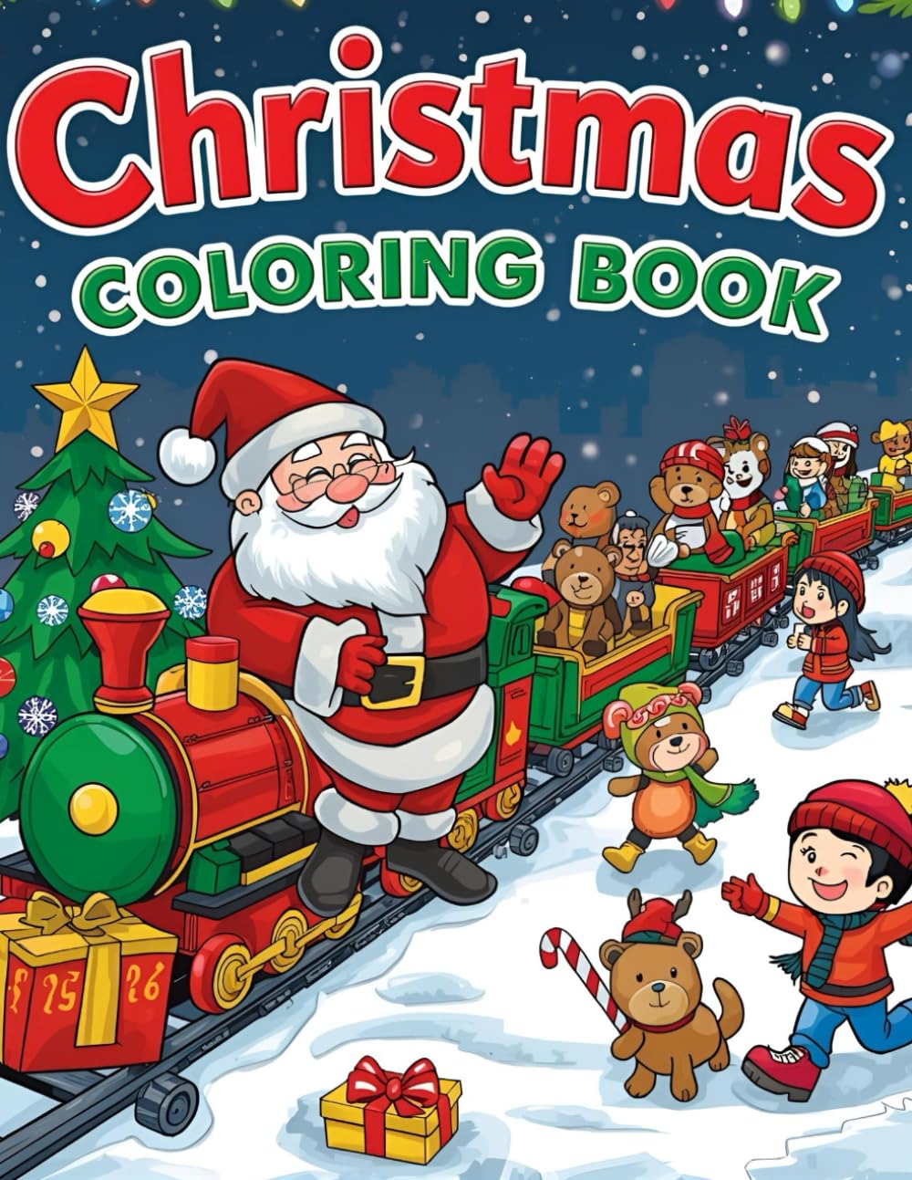 Christmas Coloring Book for Kids Ages 4- 8: A Cute and Festive Christmas Activity Book for Children with Simple, Adorable Designs to Spark Creativity and Holiday joy