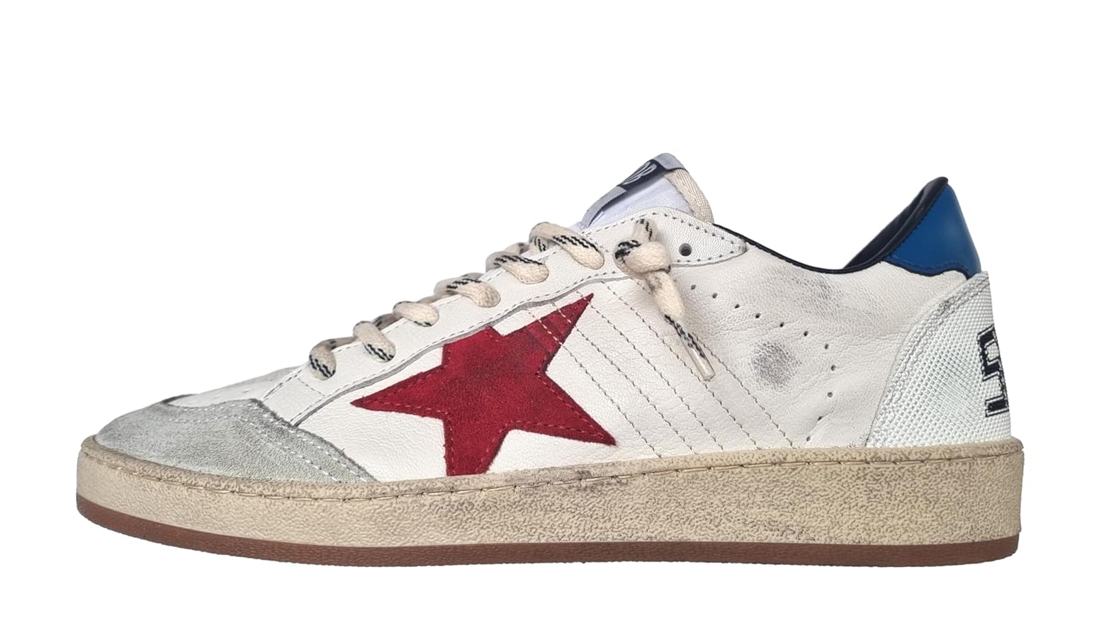 Golden Goose Sneakers Herren Vintage Ball Star 11716 Wei?, Rot und Blau,  Wei? Rot Und Blau, 44 EU : Amazon.de: Fashion